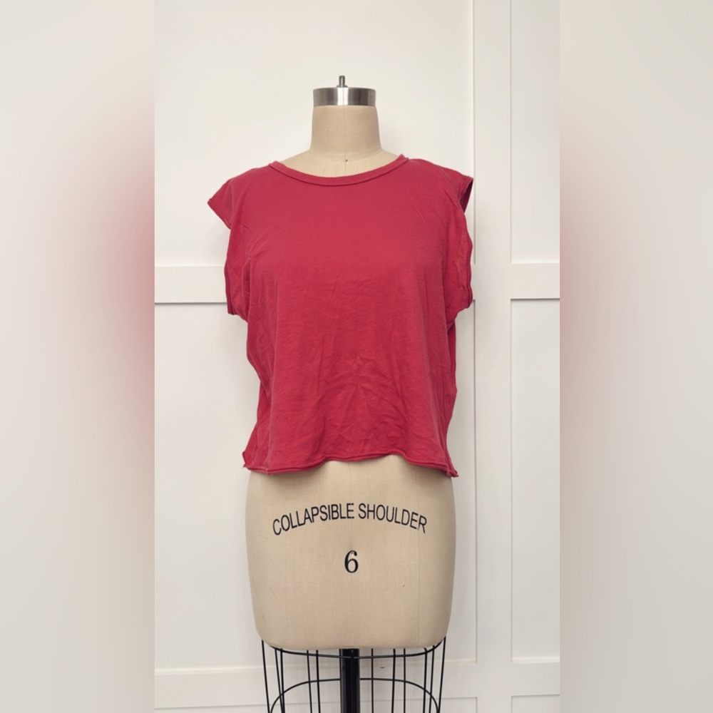 rag & bone Vibrant Red Muscle Tee